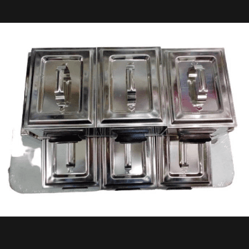 Stainless Steel 2 Tire Spice Box